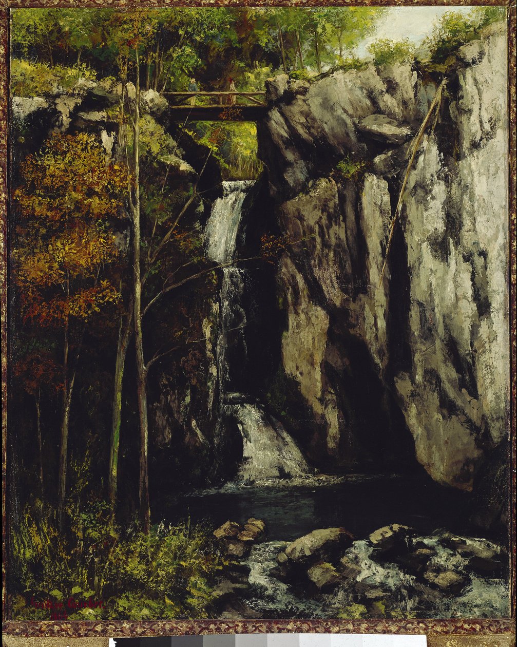 The fall of Gour de Conche, Myon (oil on canvas بواسطة غوستاف كوربيت
