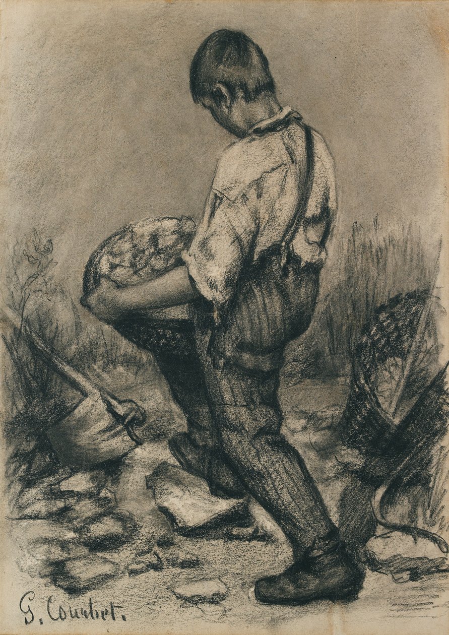 يونغ ستون بريكر ، c1864-1865 بواسطة غوستاف كوربيت