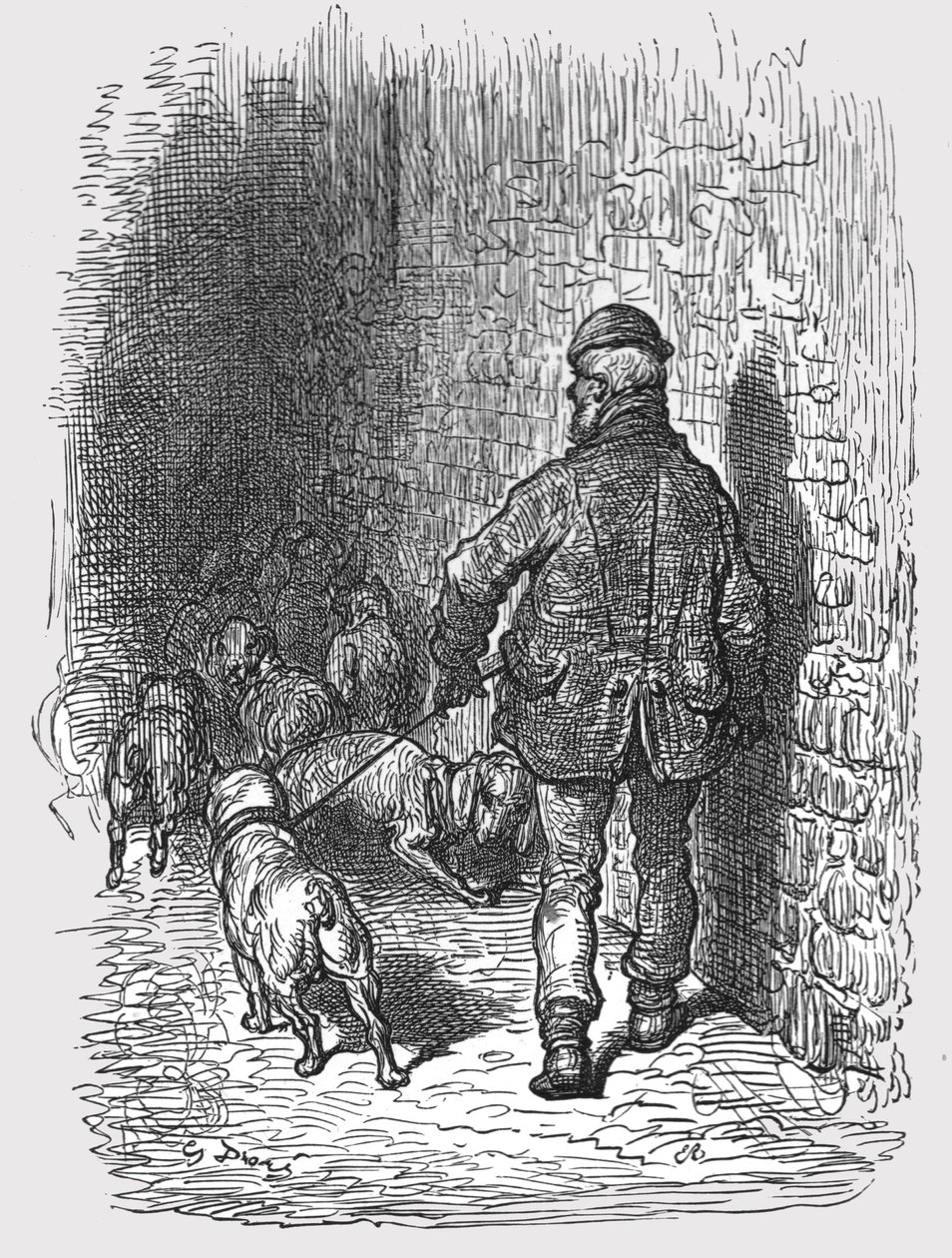 "Bull Dogs" ، 1872. بواسطة غوستاف دور