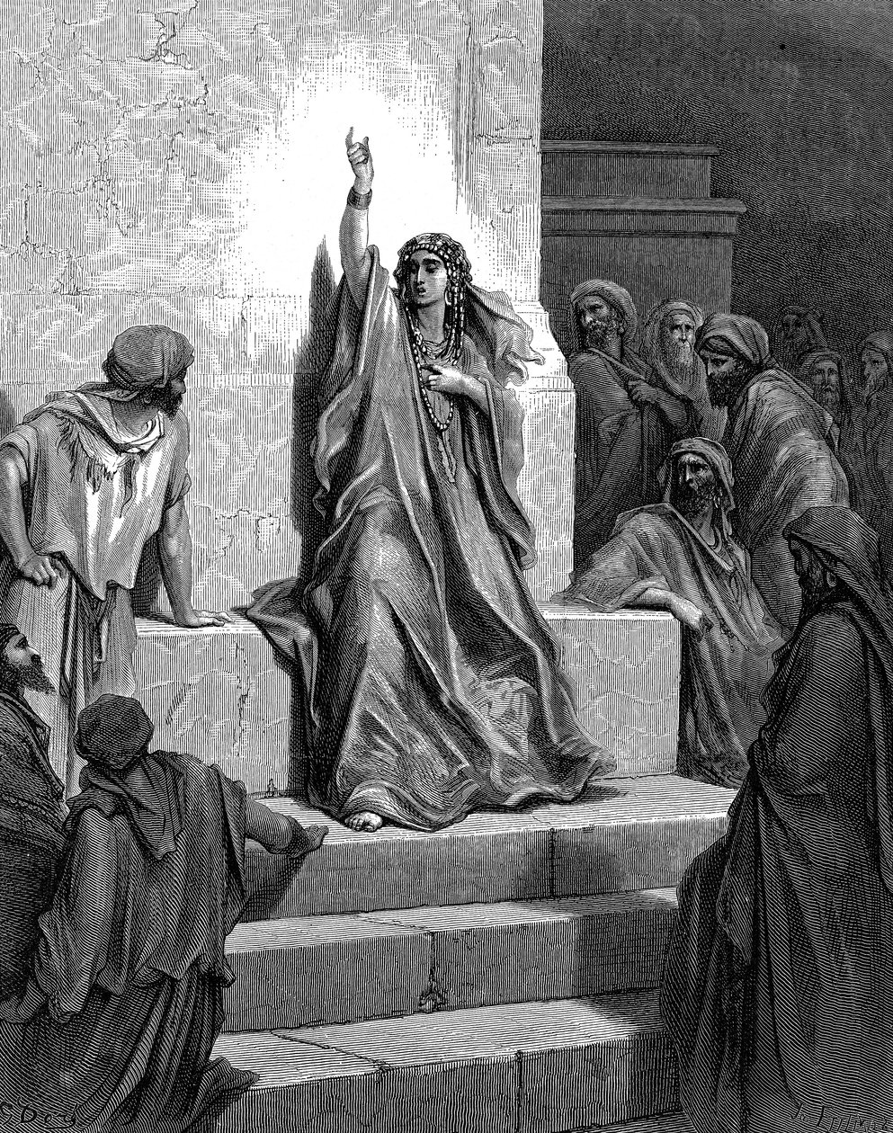 ديبورا ، النبي والقاضي العبري ، 1866 بواسطة غوستاف دور