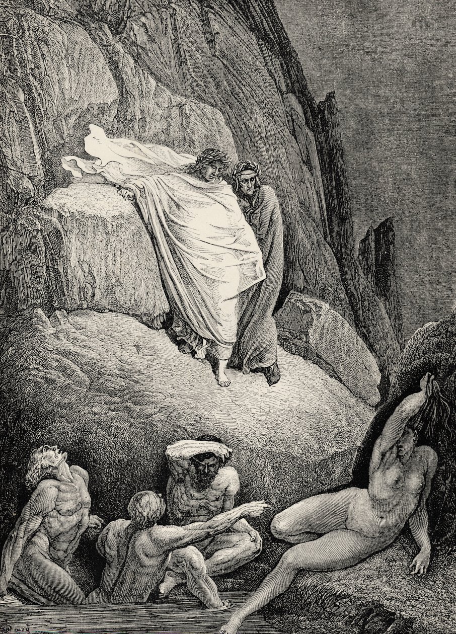 رسم توضيحي للكوميديا الإلهية - الجحيم (لا ديفينا كوميديا ، لا إنفيرنو) لدانتي بواسطة غوستاف دور