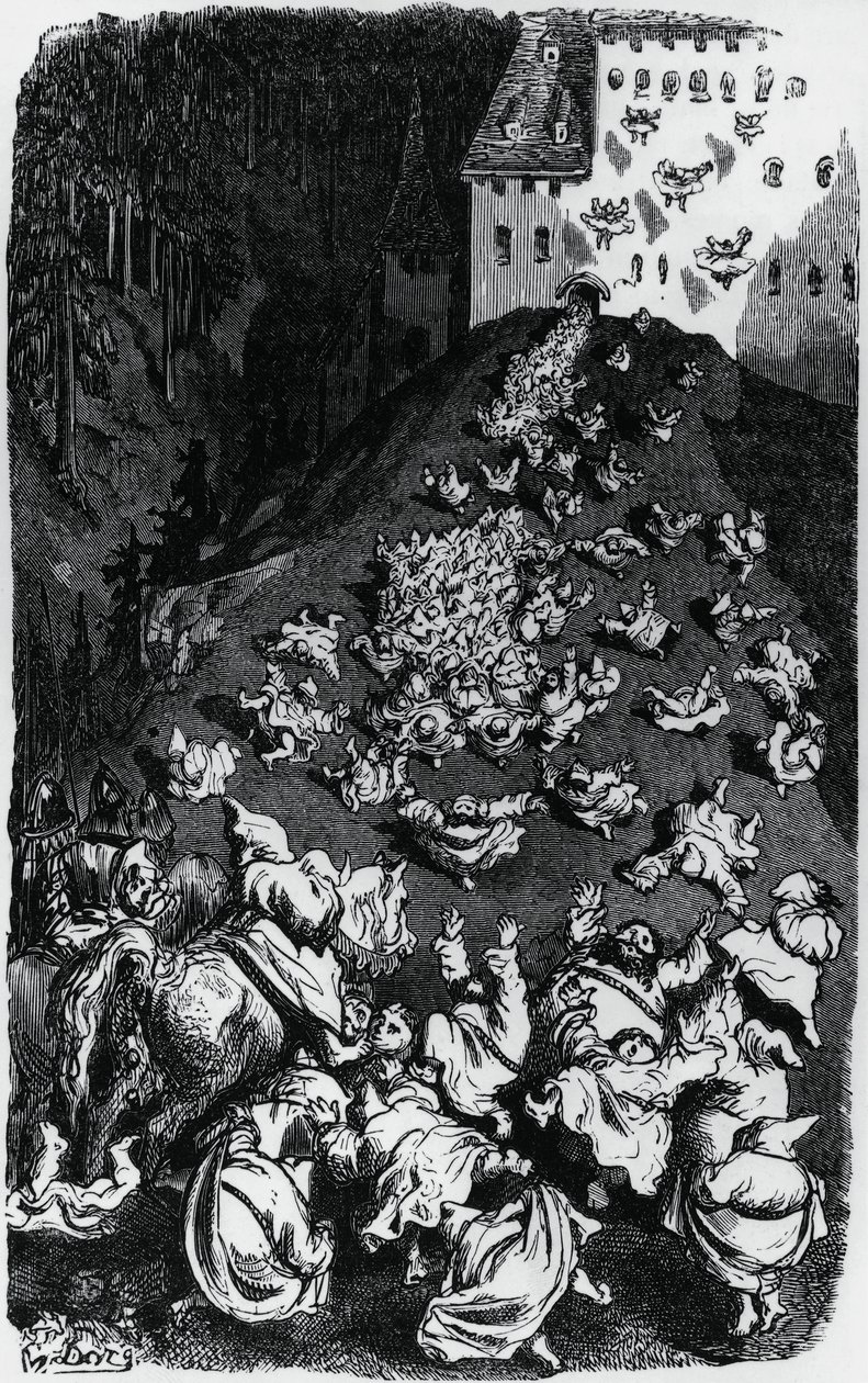 رسم توضيحي لمجموعة من الحكايات المضحكة (كونت درولاتيك) ، بقلم أونوريه دي بلزاك (1799-1850) بواسطة غوستاف دور