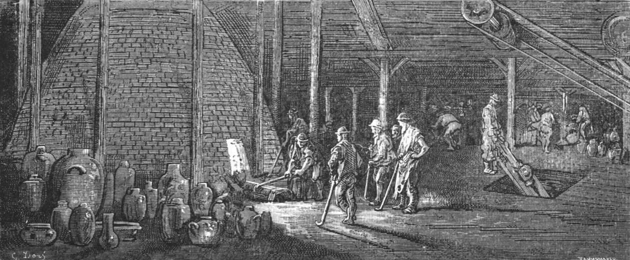 "Lambeth Potteries" ، ١٨٧٢. بواسطة غوستاف دور