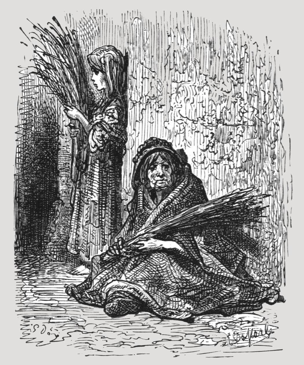 "فتاة لافندر" 1872. بواسطة غوستاف دور