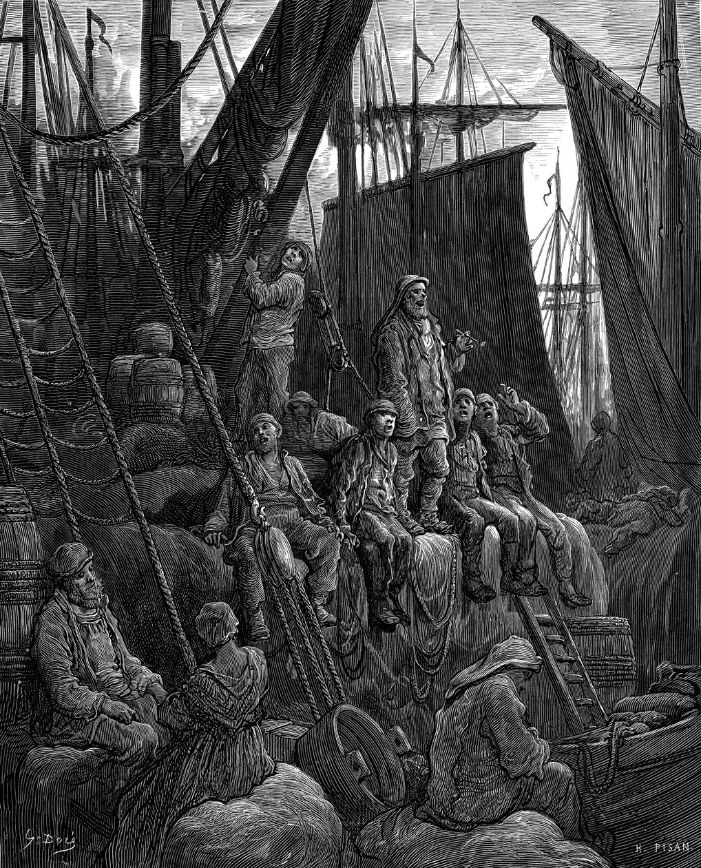 Off Billingsgate بواسطة Gustave Doré بواسطة غوستاف دور