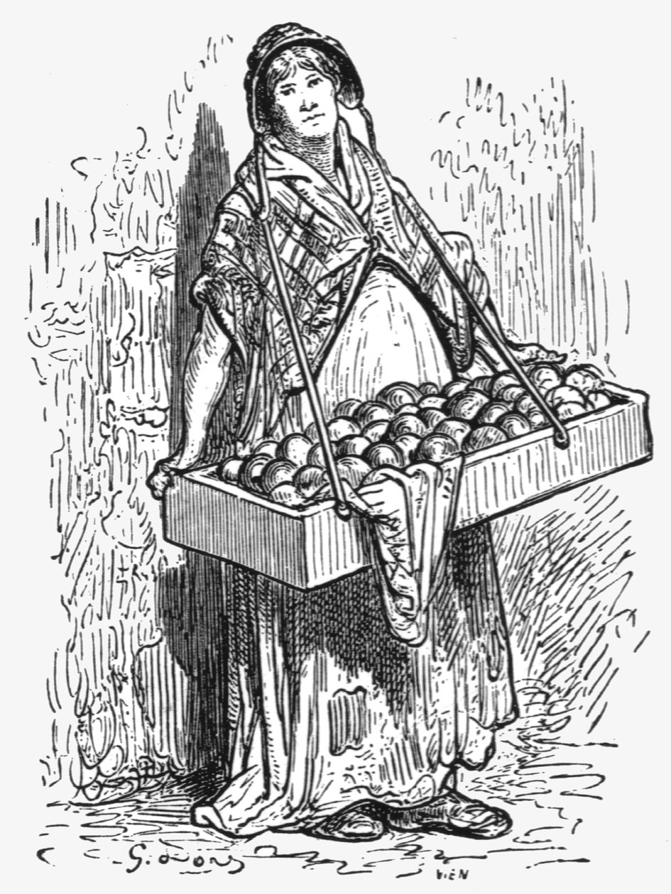 "المرأة البرتقالية" ، 1872. بواسطة غوستاف دور