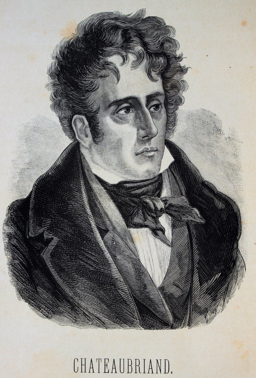 صورة لفرنسوا رينيه ، فيكونت شاتوبريان 1768-1848 ، 1880. بواسطة غوستاف دور