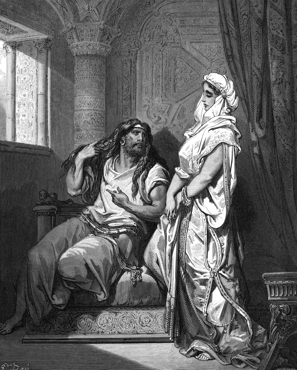 شمشون ودليلة 1866 بواسطة غوستاف دور