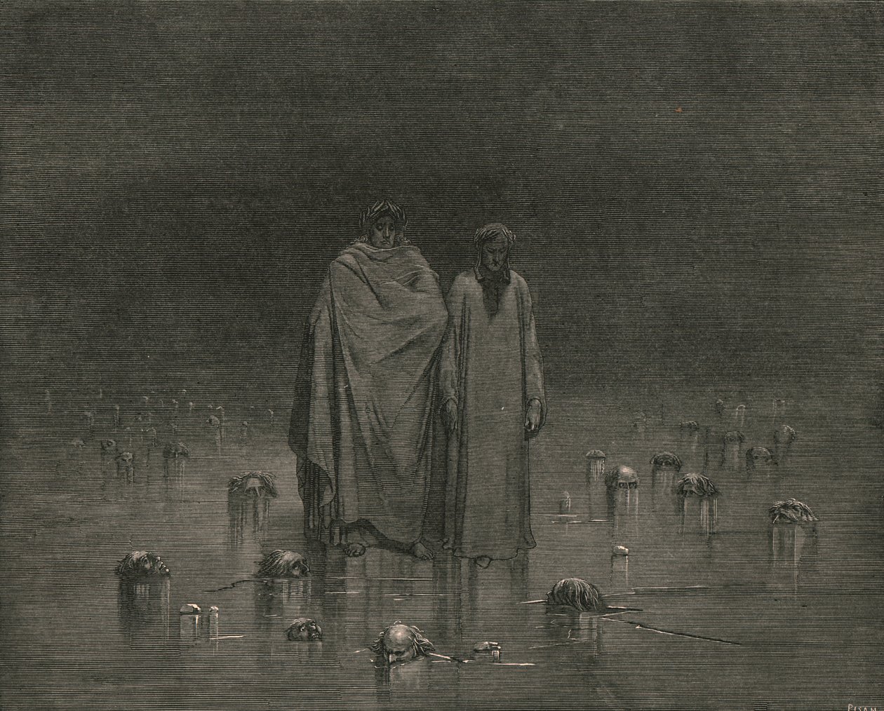 انتبه جيدًا ، ولا تطأ نعالك رؤوس رؤوس إخوتك المساكين ، c1890. بواسطة غوستاف دور