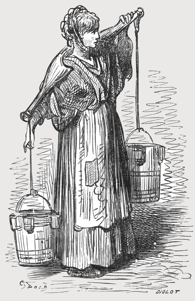 "المرأة الحليب" ، 1872. بواسطة غوستاف دور