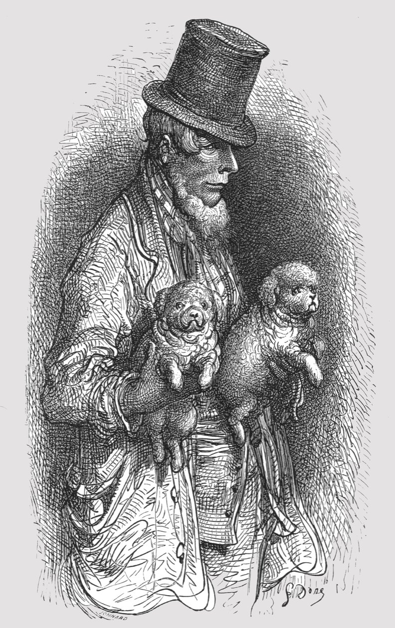 "The West End Dog Fancier" ، ١٨٧٢. بواسطة غوستاف دور