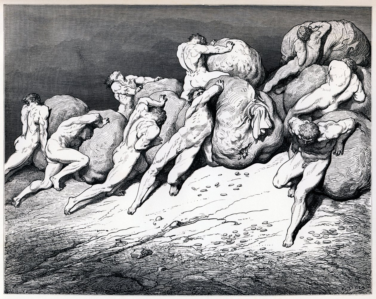 المكتنزون والمبذرون ، 1857. بواسطة غوستاف دور