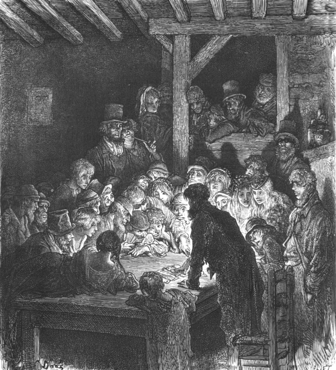 "القمار اللصوص" ، 1872. بواسطة غوستاف دور