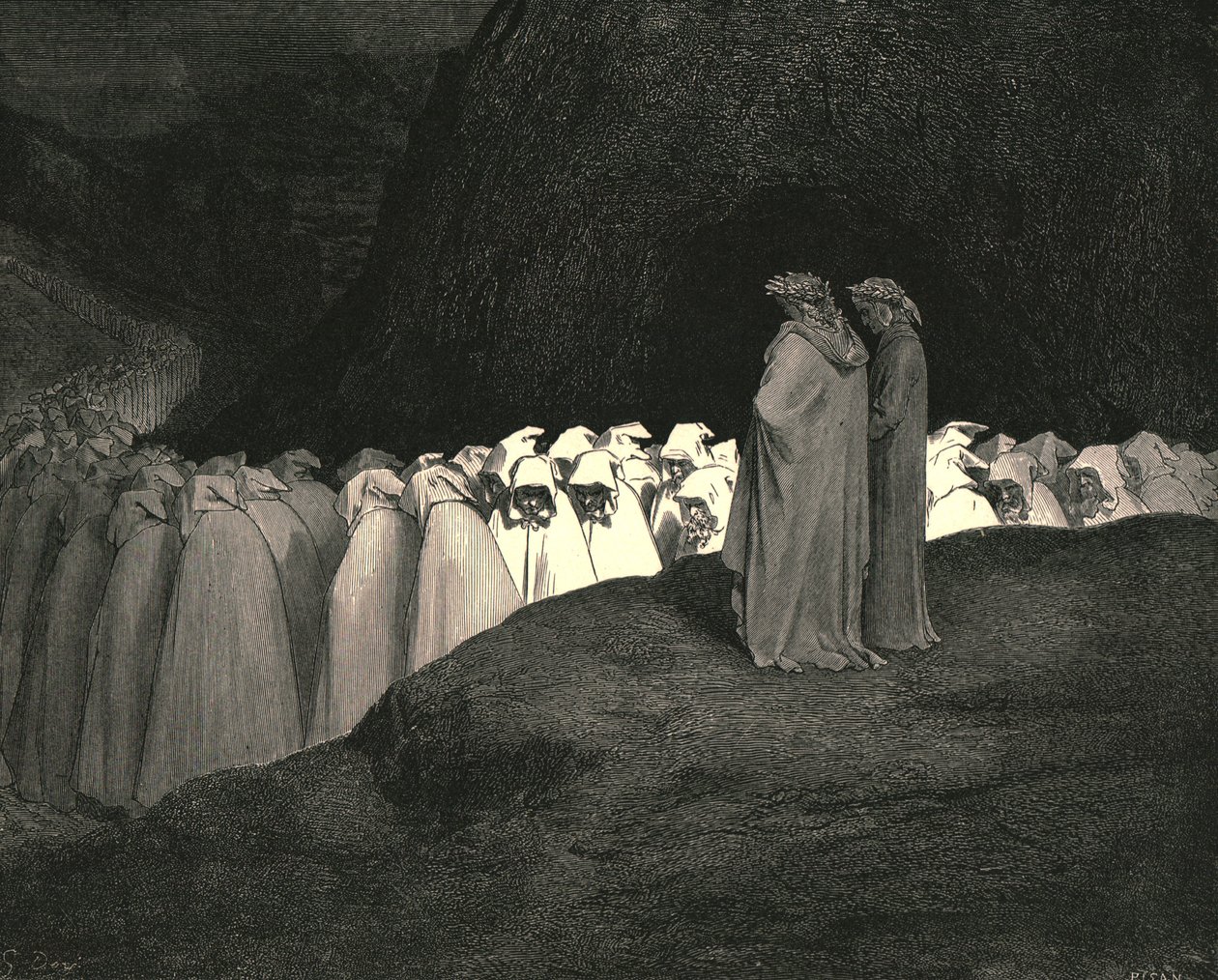 توسكان ... ازدراء بعدم إرشادنا من أنت ، c1890. بواسطة غوستاف دور