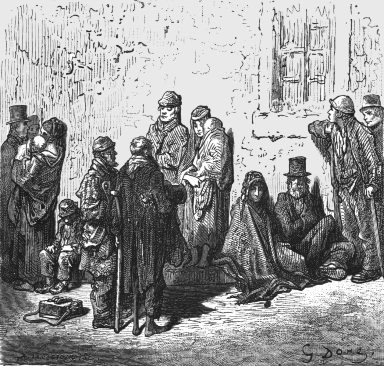 "Waifs and Strays" ، ١٨٧٢. بواسطة غوستاف دور