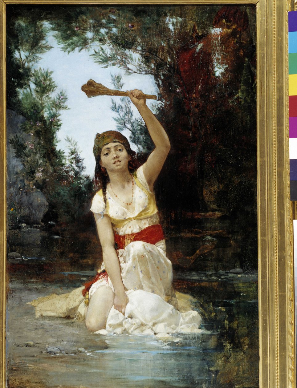 الخزامى الشرقي الشبابي. لوحة لغوستاف غيوميت (1840-1887). سم 75x49 إشارة إلزامية: مجموعة أساس التحيات بروفانس ، مرسيليا بواسطة غوستاف غيوميت