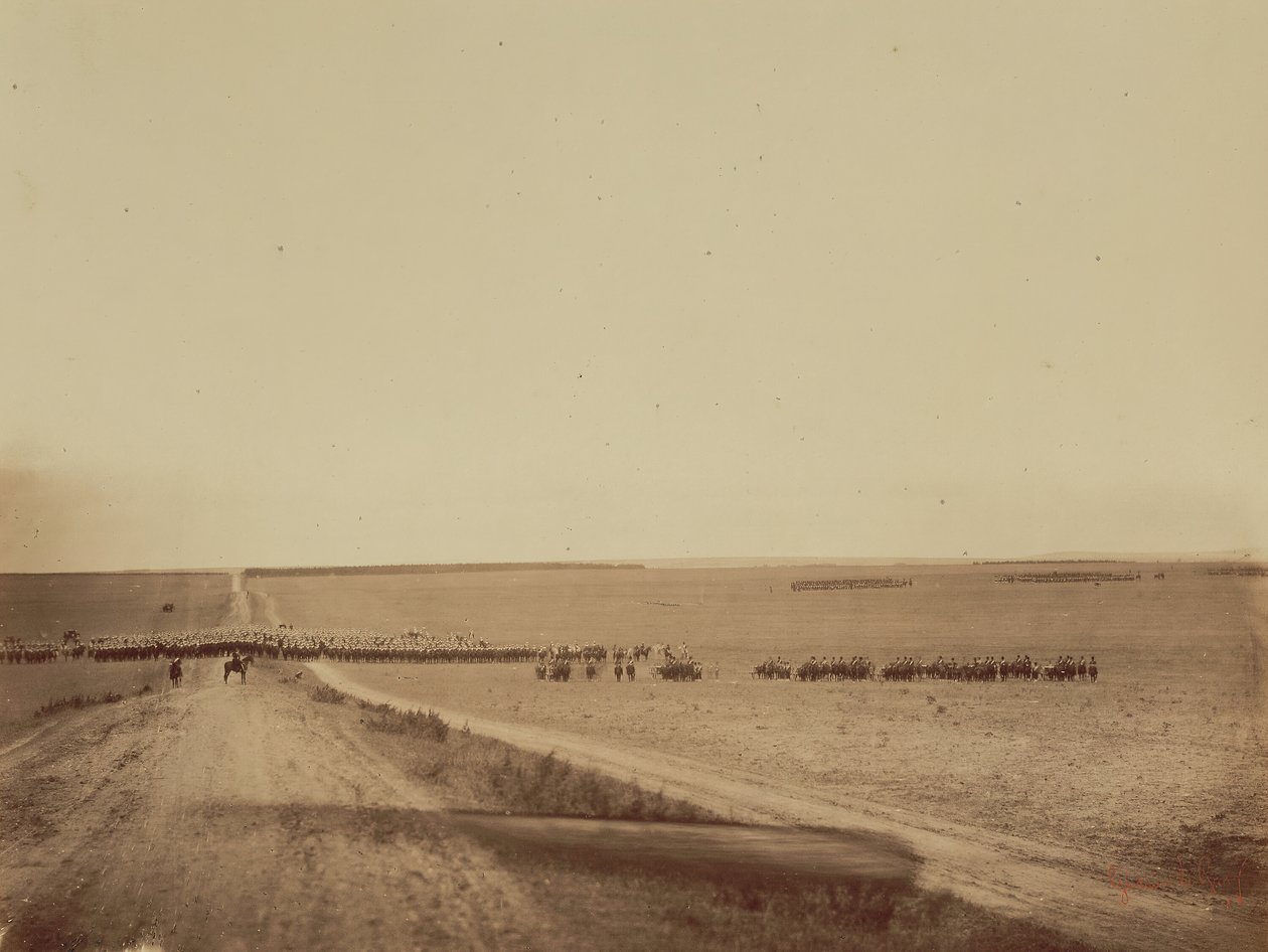 مناورات ، كامب دي شالون ، 1857. بواسطة غوستاف ليجراي