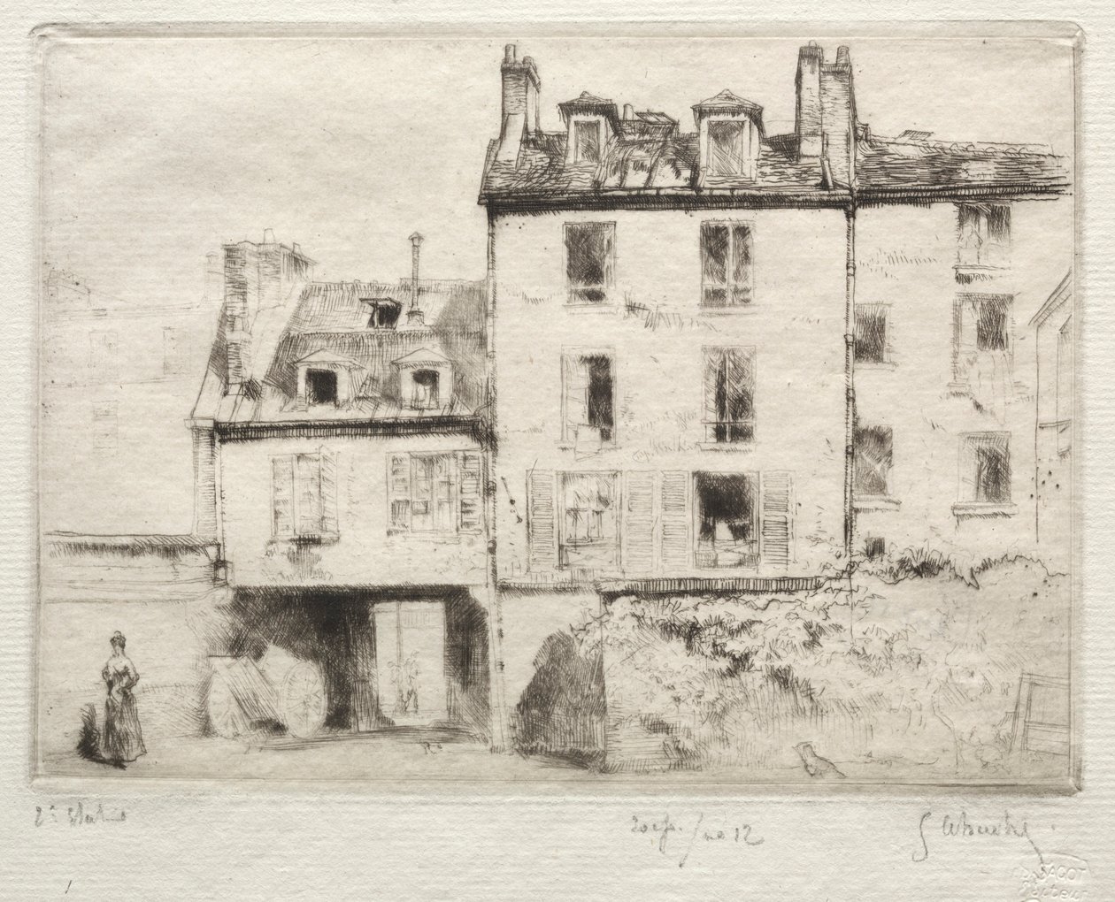 Rue Lacépède: فناء Cottens Steel. بواسطة غوستاف ليهوتر