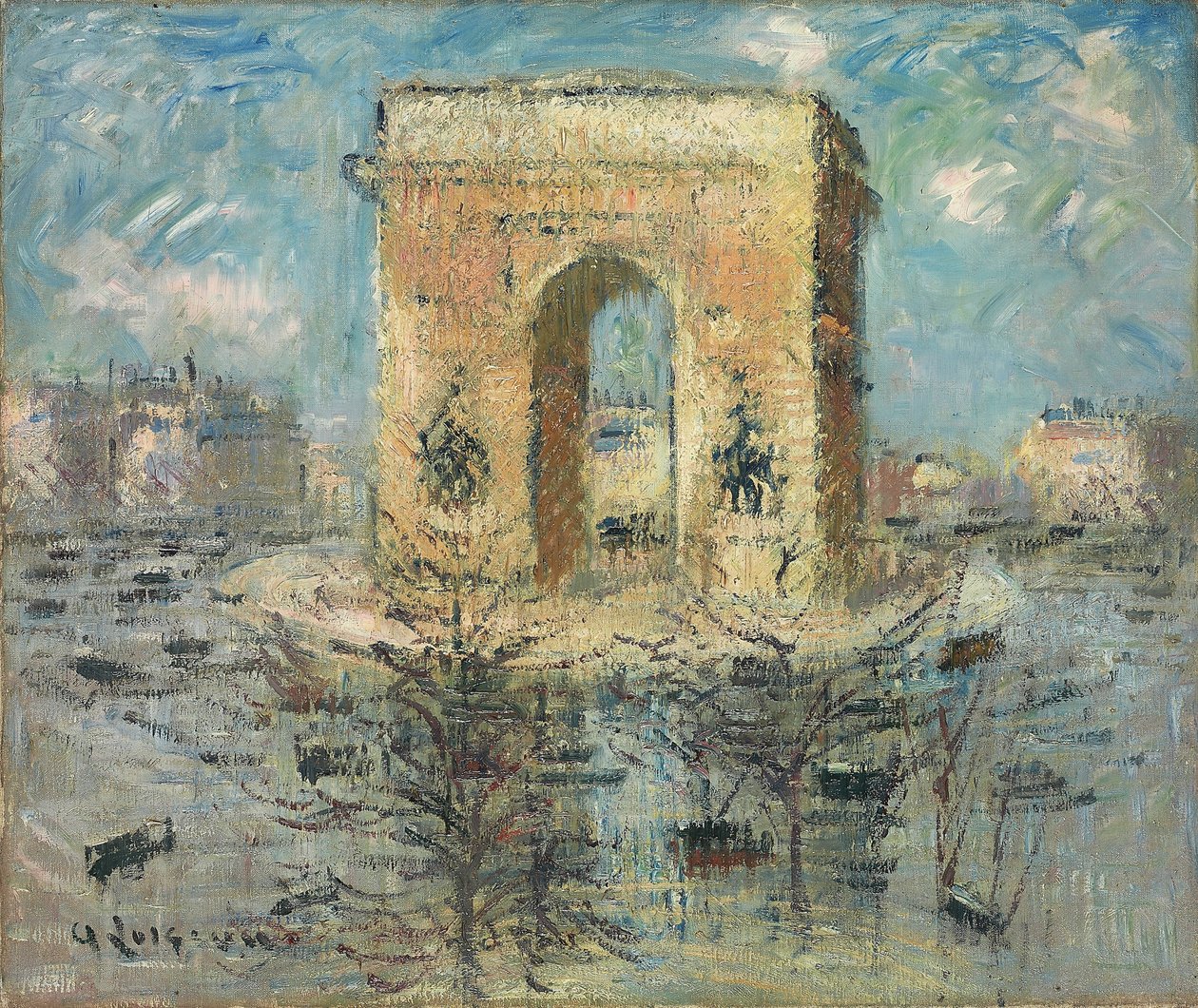 L "قوس النصر ، La Place de l" Etoile ، 1929 بواسطة جوستاف لويسو