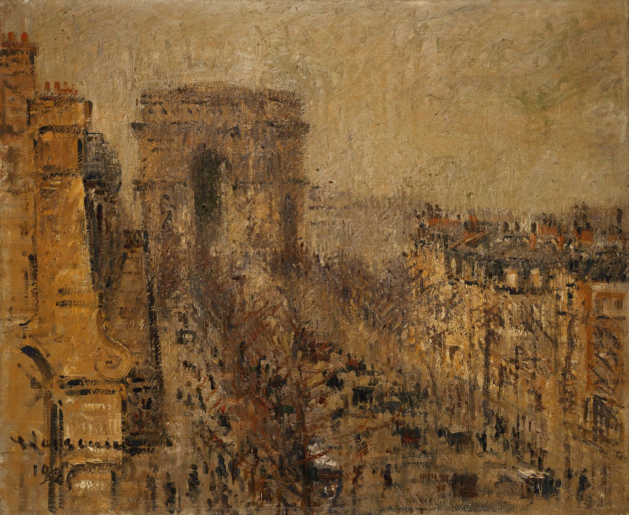 L "Avenue de Friedland، Paris، Cloudy Sky؛ L" Avenue de Friedland، باريس، Ciel Cloudy، 1925 بواسطة جوستاف لويسو