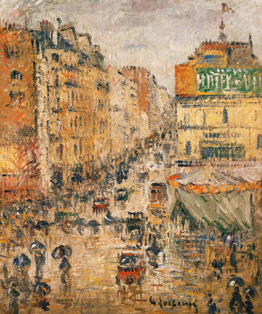Rue de Clignancourt ، باريس ، ج .1924 بواسطة جوستاف لويسو