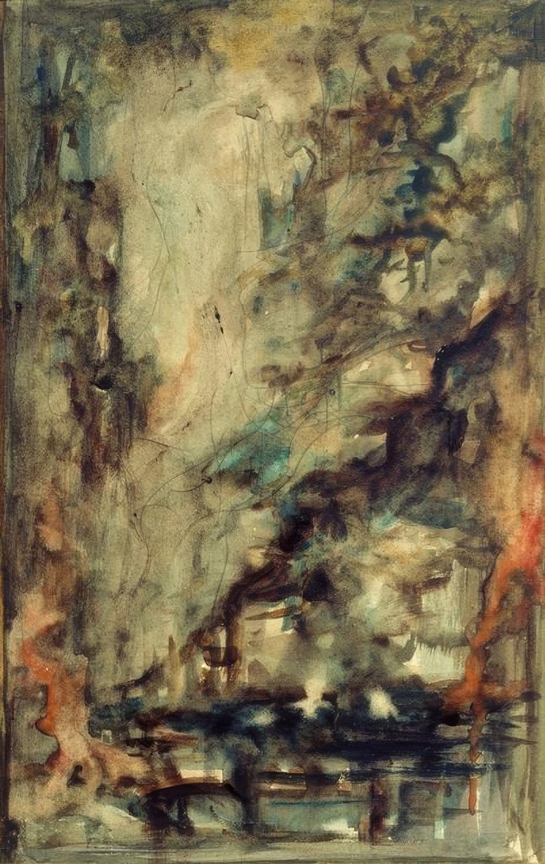 رسم تخطيطي (للمغامرين والتلميذ (؟)) بواسطة غوستاف مورو