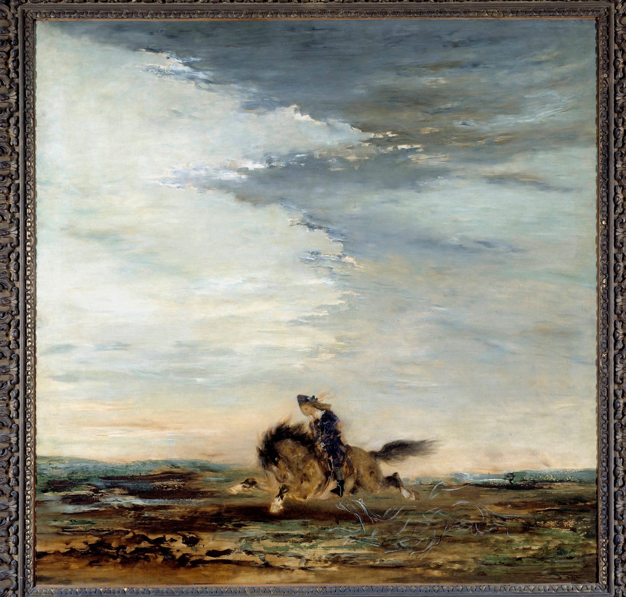 The Scottish Rider Painting by Gustave Moreau (1826-1898) 19th century. Paris, Musee Gustave Moreau بواسطة غوستاف مورو
