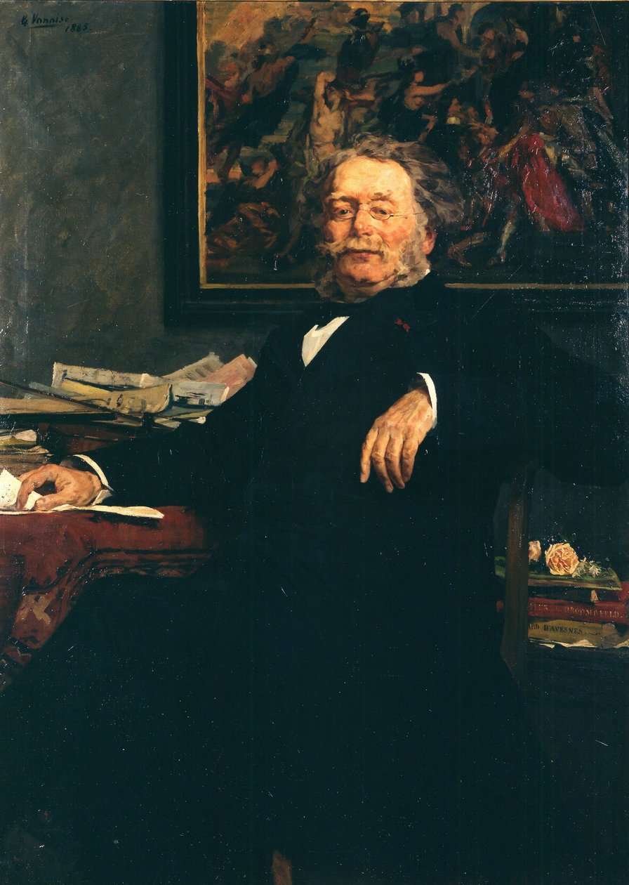 صورة للمؤلف كاريل تشارلز ميري 1823-1889 ، 1885. بواسطة جوستاف فانيس