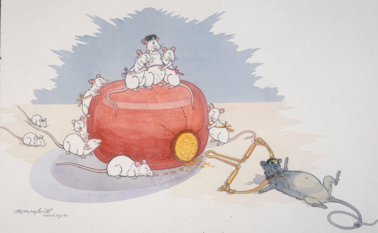 1. أسبوع. - Le Gourmand puni - أكواب. الخامس. G.Wendt بواسطة غوستاف وندت