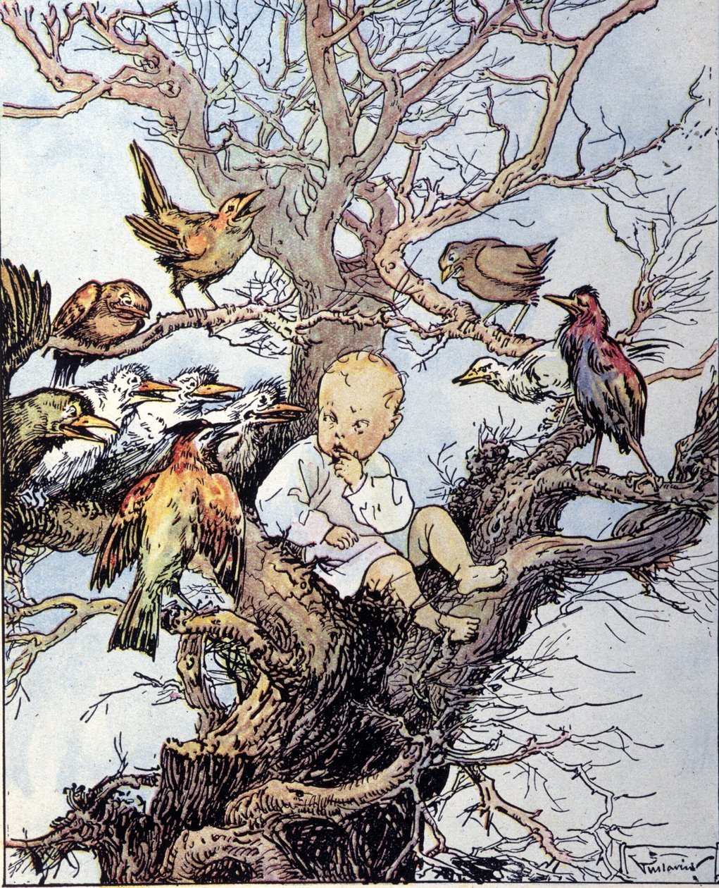رسم توضيحي لـ "La storia di Peter Pan" ، حكاية جيمس ماثيو باري (JM أو J.M Barrie بواسطة جوستافو جوستافينو روسو