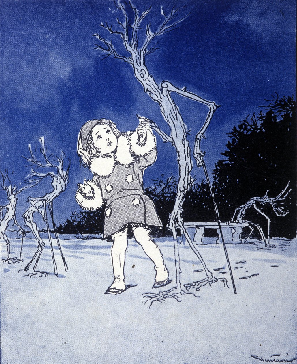 رسم توضيحي لـ "La storia di Peter Pan" ، حكاية جيمس ماثيو باري (JM أو J.M Barrie بواسطة جوستافو جوستافينو روسو