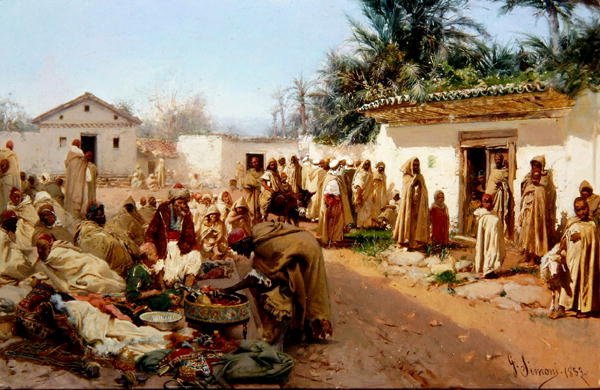 مشهد القرية العربية بواسطة جوستافو سيموني