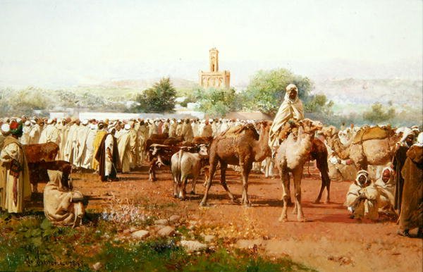 مشهد القرية العربية بواسطة جوستافو سيموني