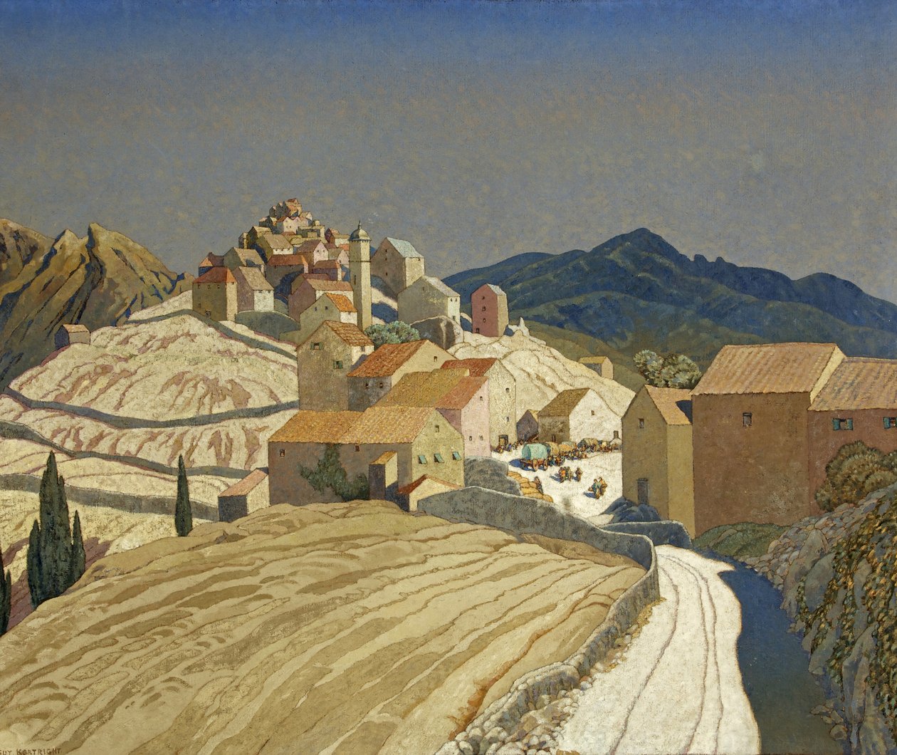 سانت بيير في كورسيكا، ج.1933 (زيت على قماش) بواسطة جاي كورترايت