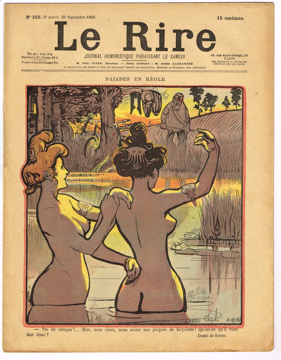 رسم توضيحي لـ Guydo (1868-1930) في Le Rire بواسطة جويدو جويدو