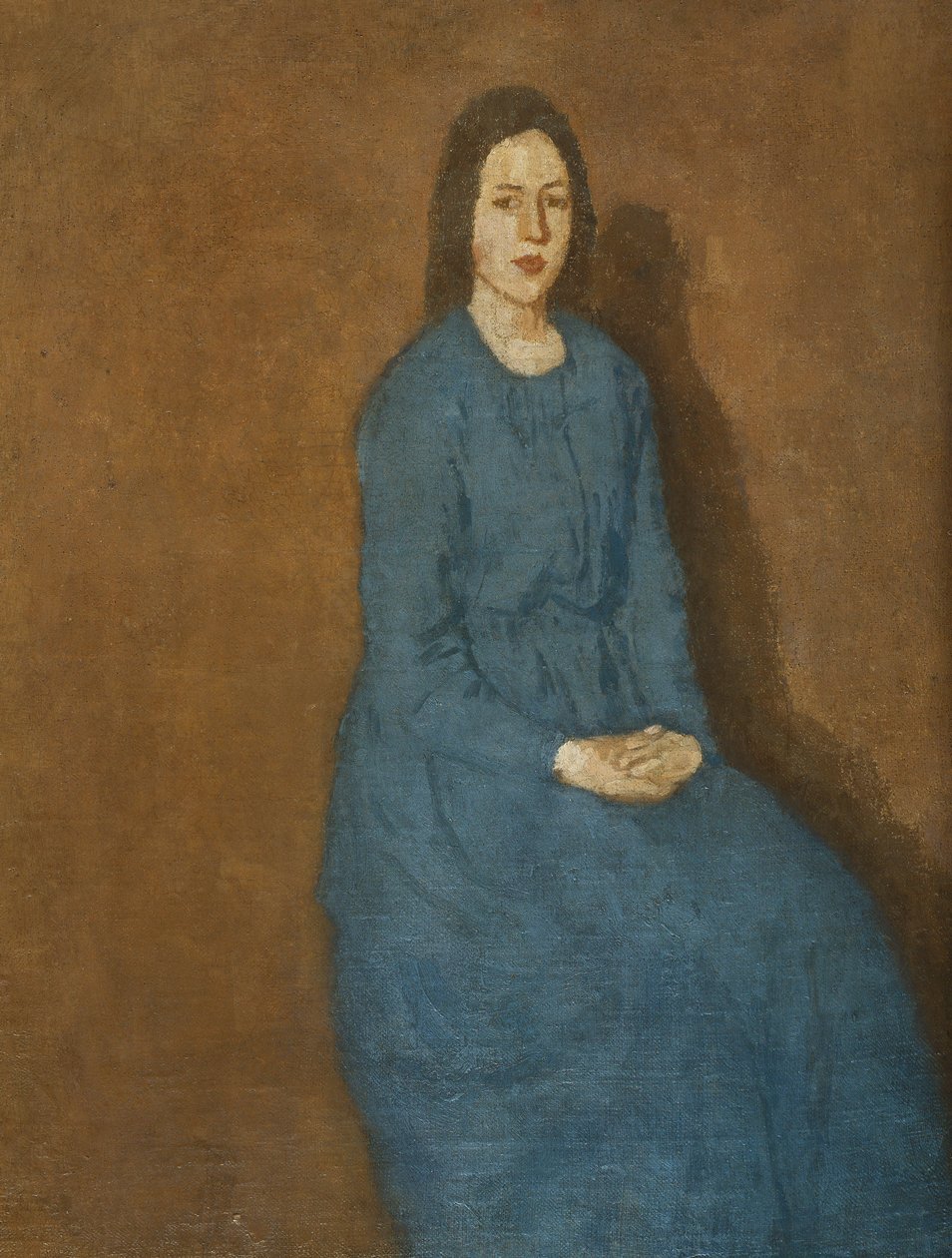 امرأة شابة باللون الأزرق ، 1914-15 بواسطة جوين جون