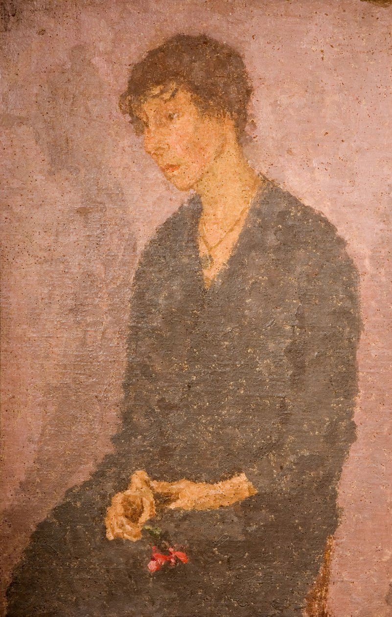 امرأة تحمل زهرة ، 1908-1922. بواسطة جويندولين ماري جون