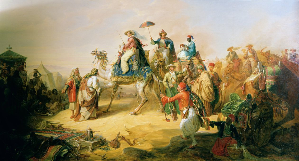 الأمير ألبريشت فون بريوسن في رحلته الشرقية عام 1843 بواسطة H. Kretschmer