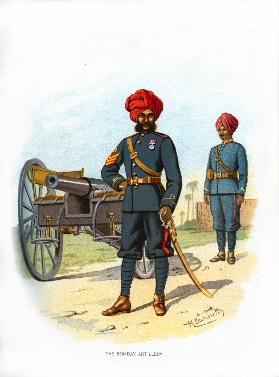 مدفعية بومباي ، c1890. بواسطة H. Bunnett