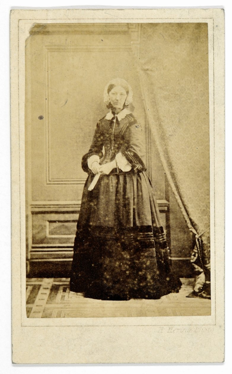 بطاقة عمل فلورنس نايتنجيل ، c.1858 (صور من وزن الجسم) بواسطة H. Hering