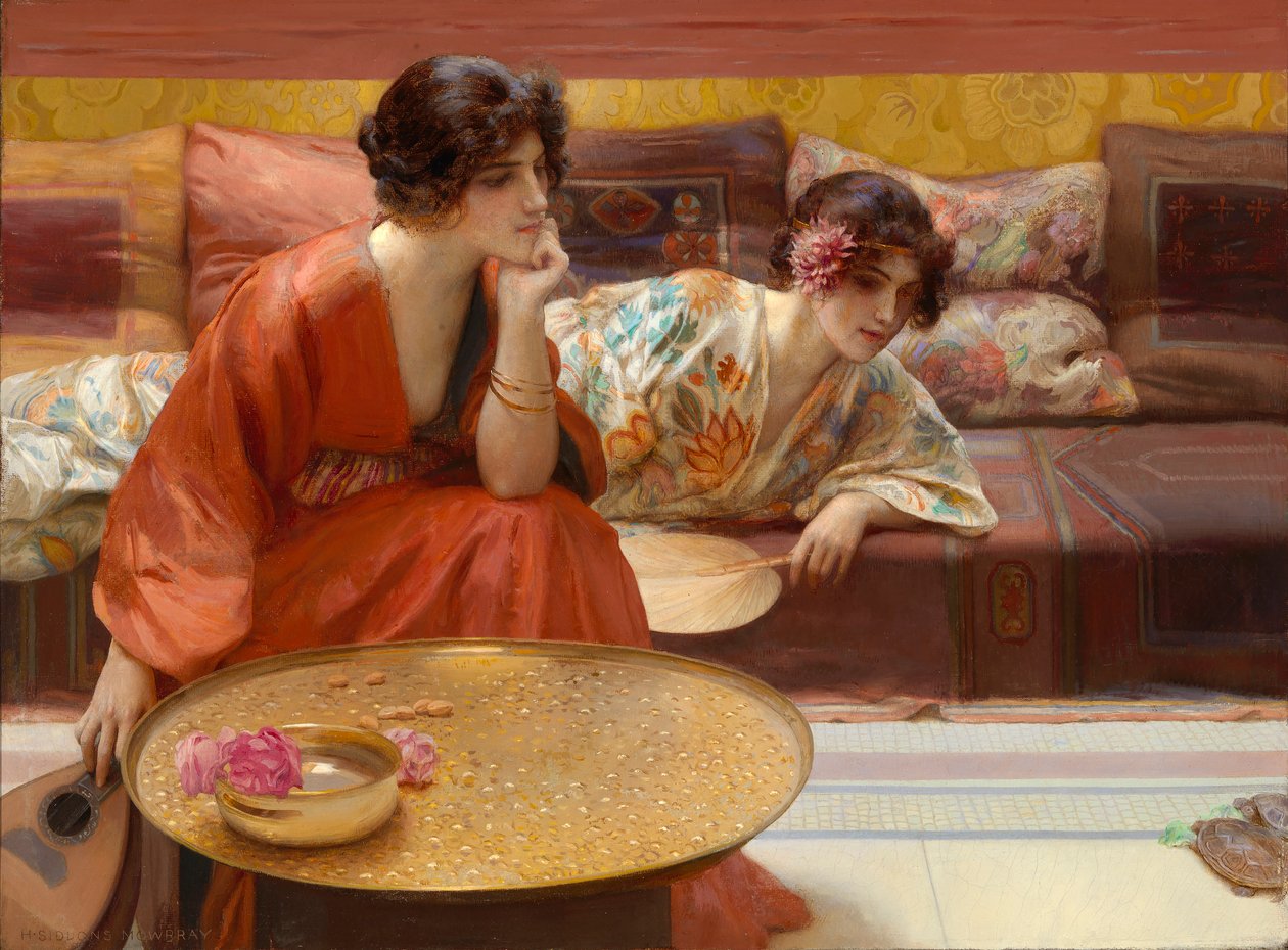 ساعات الخمول ، 1895. بواسطة H. Siddons موبراي