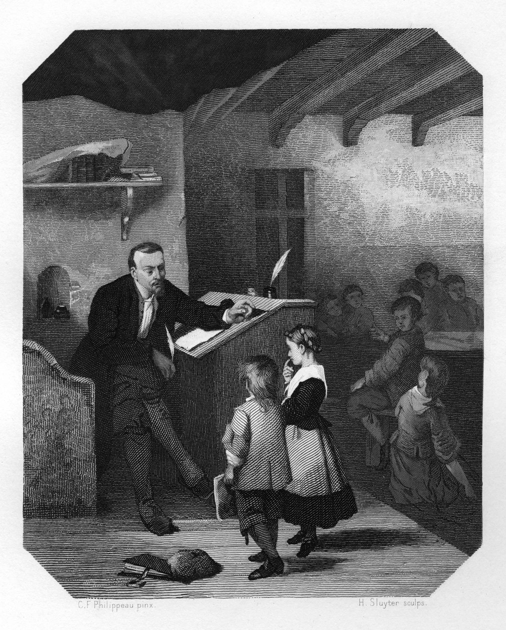 جيزبرت جابيكس ، كاتب وشاعر ومعلم مدرسة كانتور ، فريزاني من القرن السابع عشر ، c1870 بواسطة H. سلوتر