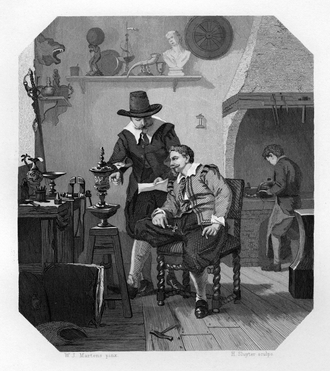 Paulus و Adam van Vianen ، صاغة الفضة الهولندية ، c1870 بواسطة H. سلوتر