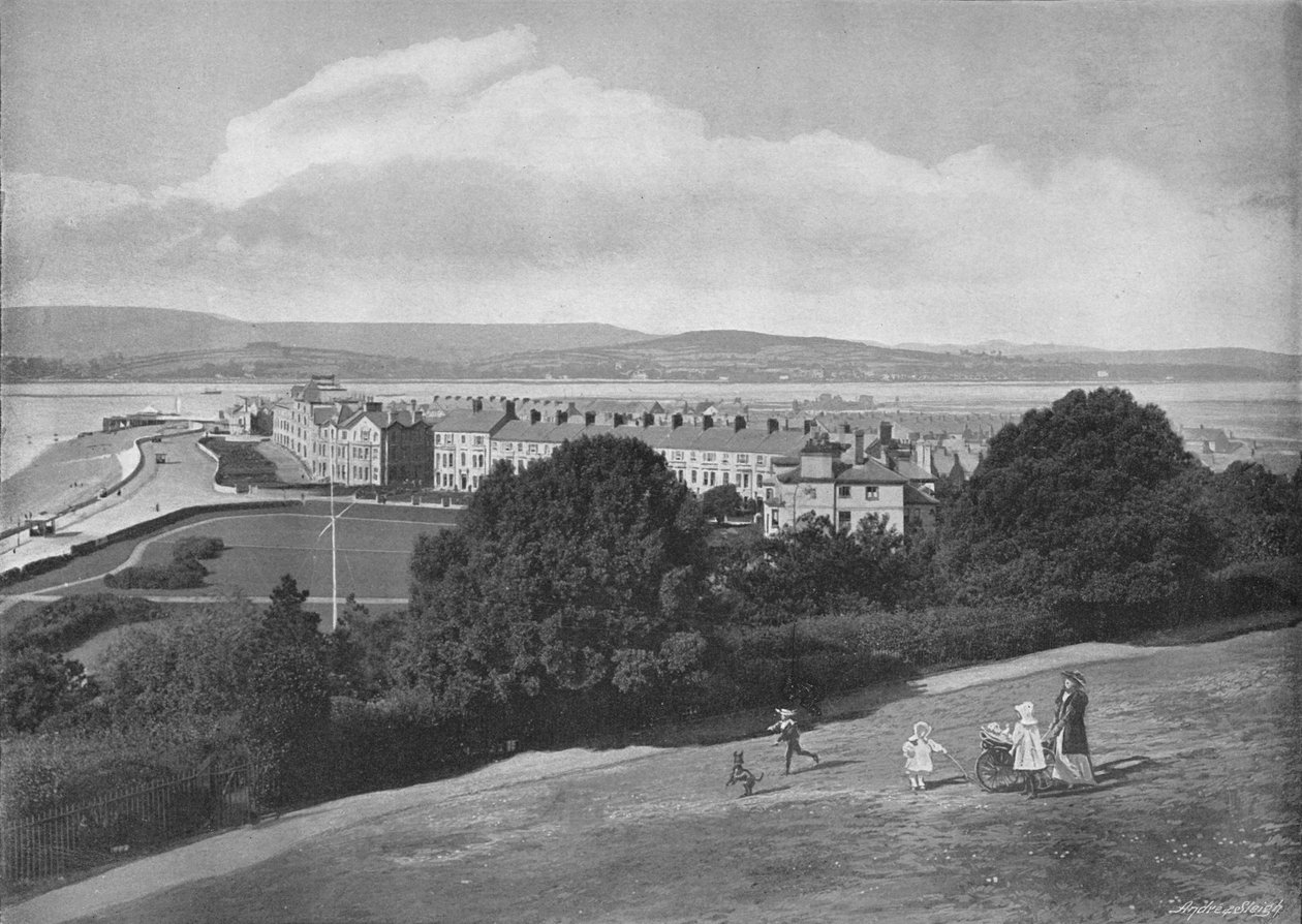 Exmouth ، من المنارة ، c1896 بواسطة أبناء عمومة