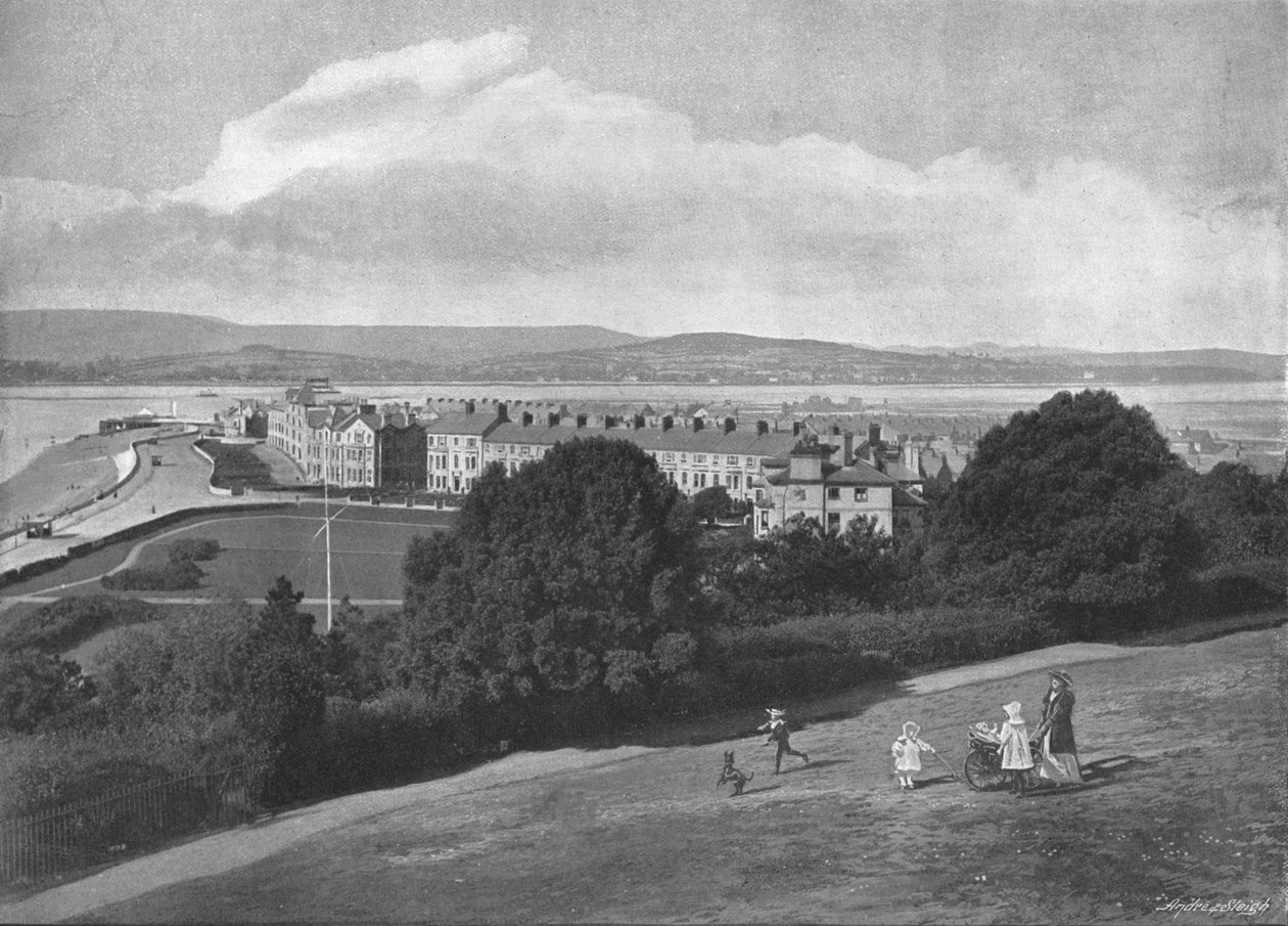Exmouth من المنارة ، c1900 بواسطة أبناء عمومة