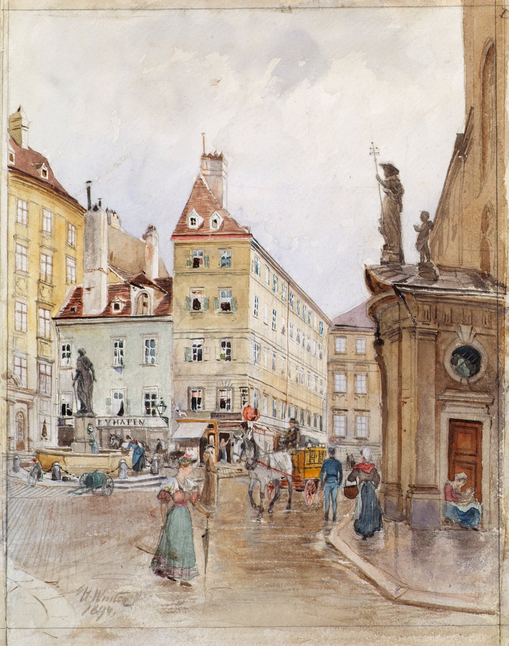 Franziskanerplatz في فيينا بواسطة حاء الشتاء