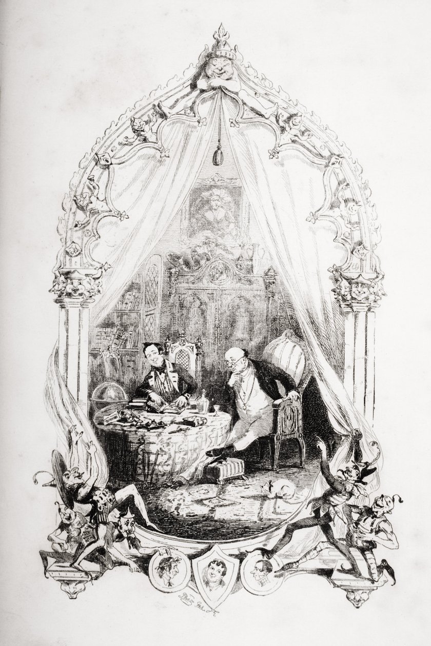 رسم توضيحي من `` أوراق بيكويك &39;&39; تشارلز ديكنز (1812-1870) نُشر عام 1837 بواسطة هابلوت نايت براون