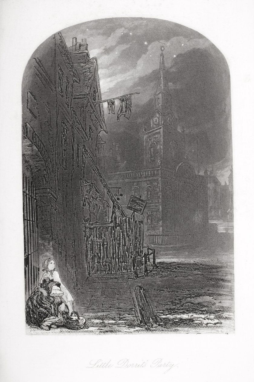 حزب ليتل دوريت ، رسم توضيحي من "ليتل دوريت" بقلم تشارلز ديكنز (1812-1870) نشر لأول مرة عام 1857 بواسطة هابلوت نايت براون