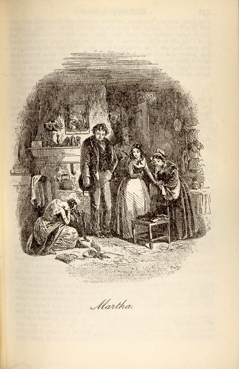 "مارثا" من "ديفيد كوبرفيلد" بقلم تشارلز ديكنز (1812-70) بواسطة هابلوت نايت براون
