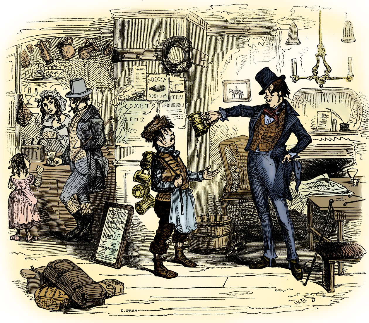 متجر تشارلز ديكنز "The Old Curiosity Shop" بواسطة هابلوت نايت براون